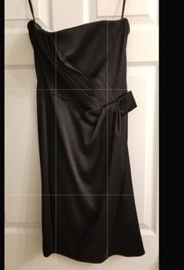 White House Black Market strapless black dress